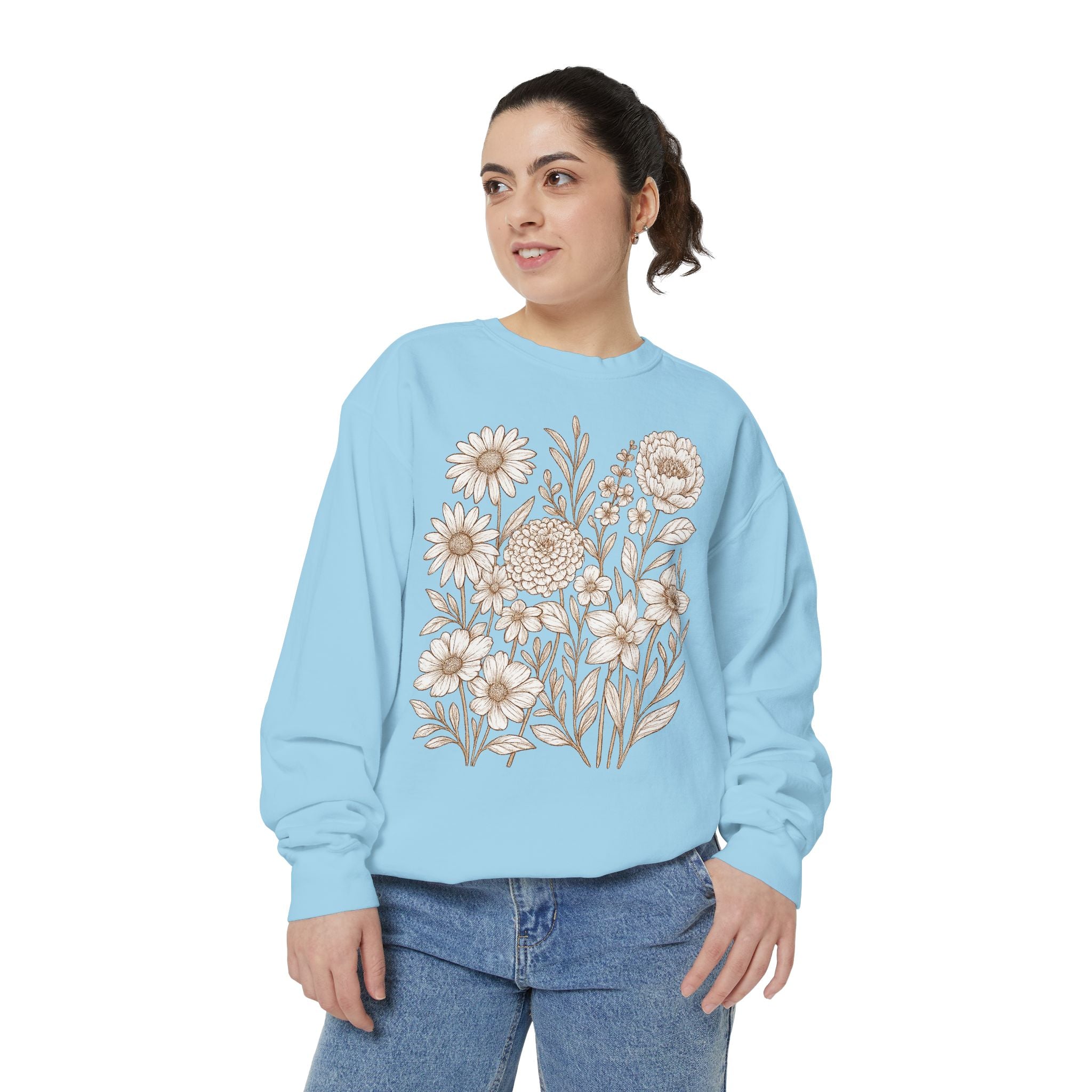 Wildflower Sweatshirt | Floral Boho Sweatshirt