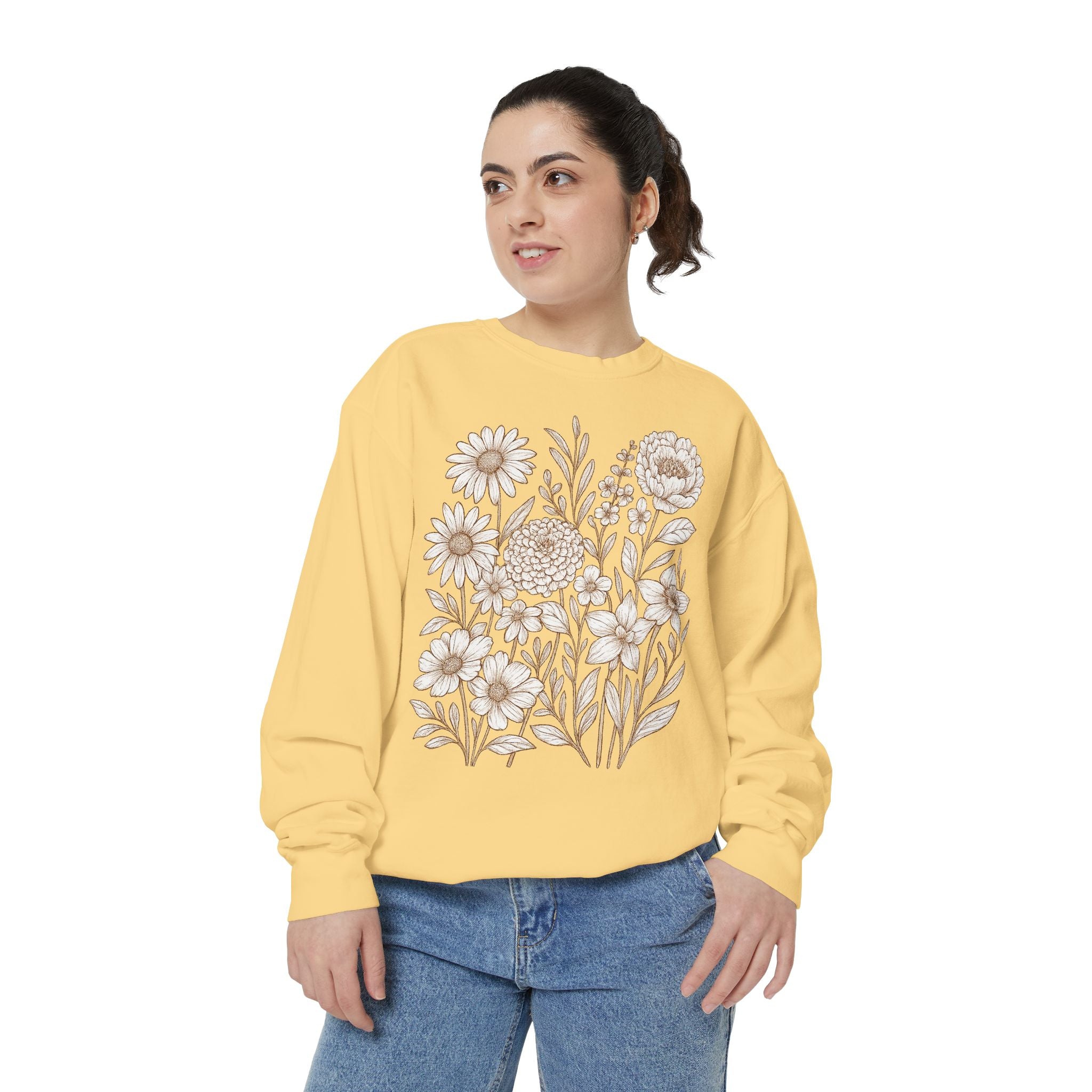 Wildflower Sweatshirt | Floral Boho Sweatshirt