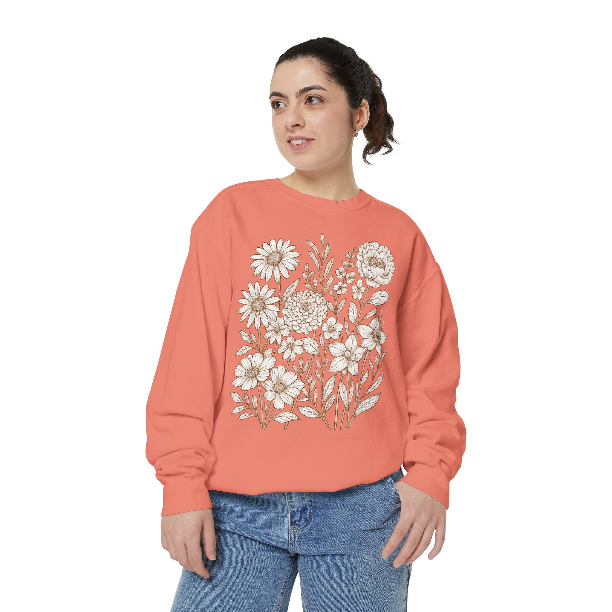 Wildflower Sweatshirt | Floral Boho Sweatshirt