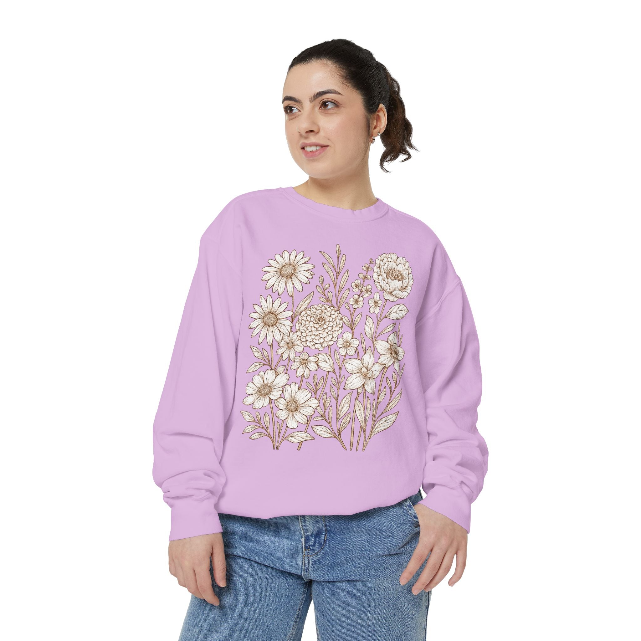 Wildflower Sweatshirt | Floral Boho Sweatshirt