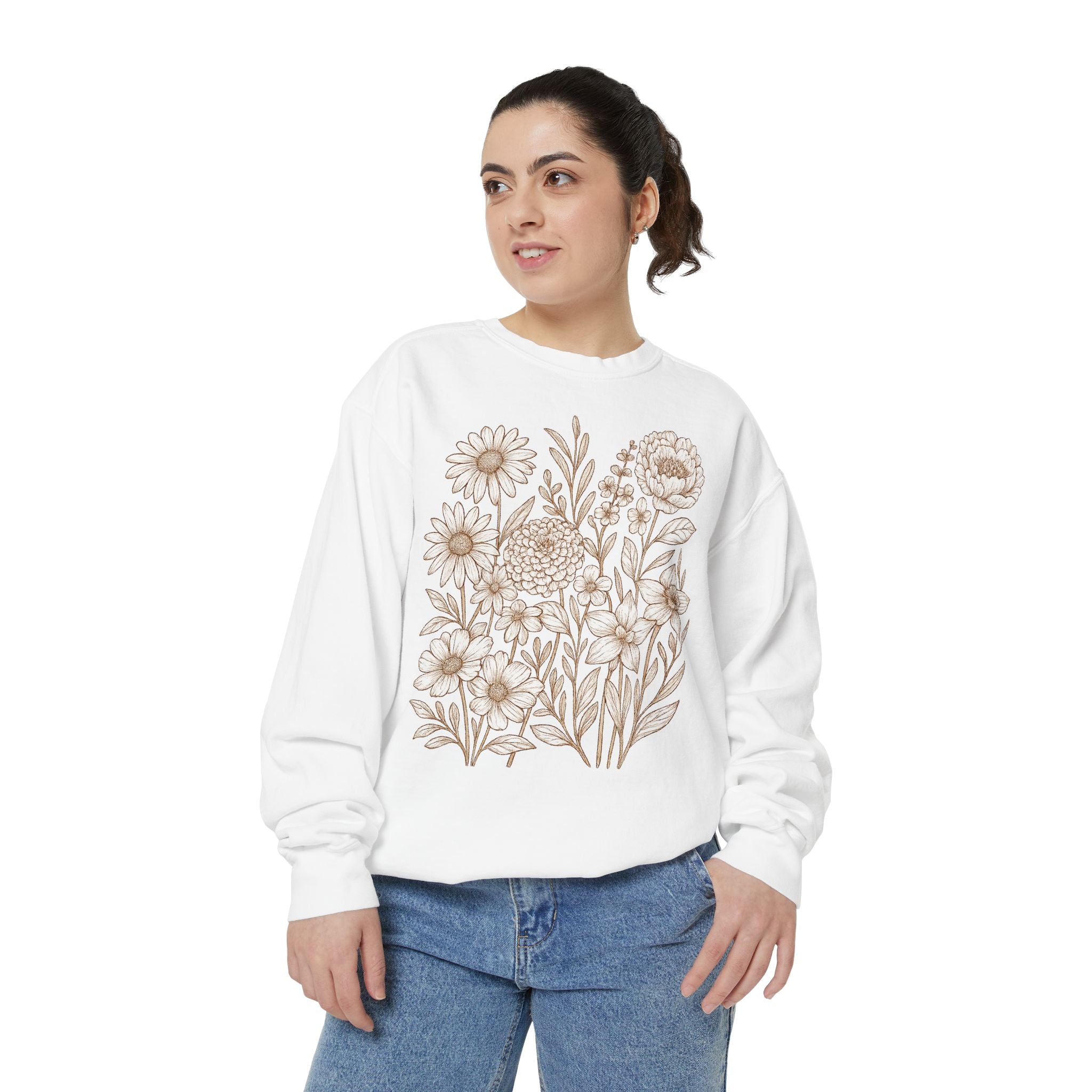 Wildflower Sweatshirt | Floral Boho Sweatshirt